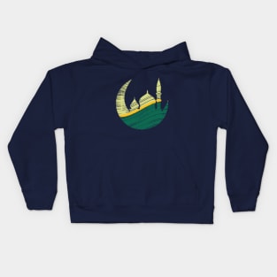 Mosque and Crescent Kids Hoodie